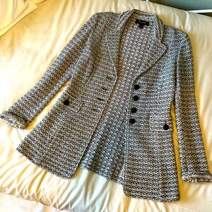 St. John long tweed jacket, size 8. Excellent, like new condition